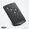 Coque de clé 4 boutons pour Renault Captur, Clio, Laguna, Koleos - vue de dos, boutons non visibles