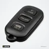 Coque de clé 4 boutons pour Toyota Sequoia, RAV4, Prius, 4Runner - télécommande à lame pliante, trois boutons