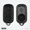 Coque de clé 4 boutons pour Toyota Sequoia, RAV4, Prius, 4Runner - coque ouverte, logement de pile visible