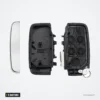 Coque de clé 5 boutons pour Land Rover Discovery 4, Range Rover, Jaguar XE, XF - coque ouverte avec circuit et lame