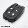 Coque de clé 5 boutons pour Land Rover Freelander 2, lame vierge - gros plan sur les boutons
