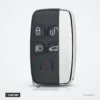 Coque de clé 5 boutons pour Land Rover Range Rover Sport, Evoque, LR4 - vue de face, cinq boutons avec pictogrammes