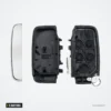 Coque de clé 5 boutons pour Land Rover Range Rover Sport, Evoque, LR4 - coque ouverte, logement de la pile visible