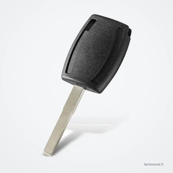 Coque de clé pour Ford Fiesta, Mondeo, Focus, Kuga - clé vue de trois quarts, lame visible