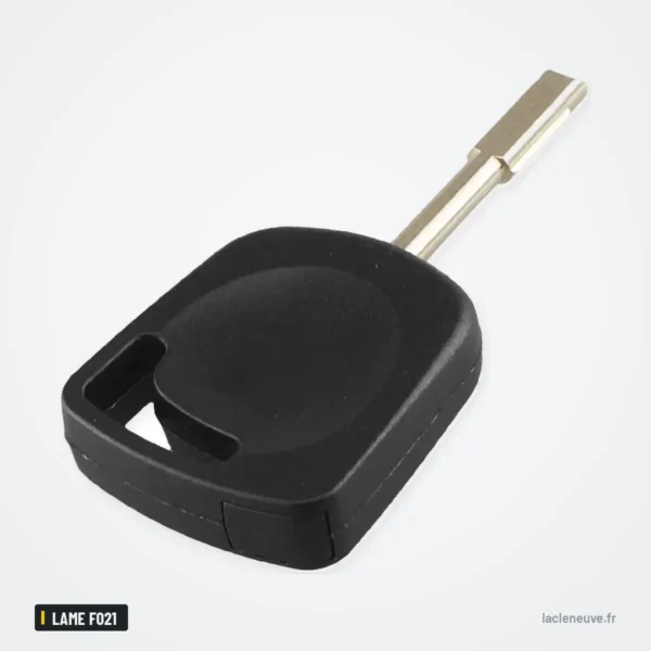 Coque de clé pour Ford Focus, Mondeo, Fiesta, Ka, lame FO21 - vue de profil, lame métallique visible