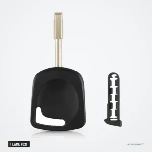Coque de clé pour Ford Focus, Mondeo, Fiesta, Transit, lame FO21 vierge - clé vierge avec petite pièce détachée à côté
