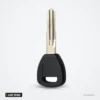 Coque de clé pour Honda Accord, Civic, Prelude, S2000, lame vierge non taillée - tête et lame non taillée, vue de face