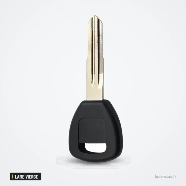 Coque de clé pour Honda Accord, Civic, Prelude, S2000, lame vierge non taillée - tête et lame non taillée, vue de face