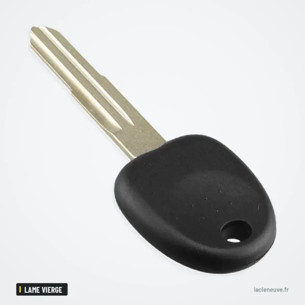 Coque de clé pour Hyundai Accent, Getz, H-1, Tiburon, lame vierge non taillée - gros plan sur la lame, vue de profil