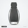 Coque de clé intelligente 2 à 4 boutons pour BMW, Mercedes-Benz Classe S - clé seule vue de profil, sans lame