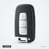 Coque de clé intelligente 3/4 boutons pour Kia Sportage, Sorento, Rio - vue de face, boutons visibles