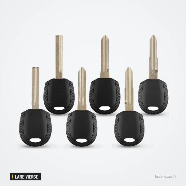 Coque de clé pour Kia Rio, Cerato, Sportage, Hyundai i30, lame vierge - plusieurs clés à lame alignées côte à côte