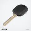 Coque de clé pour Kia Rio, Cerato, Sportage, Hyundai i30, lame vierge - lame dorée dépliée, tête lisse
