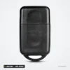 Coque de clé à lame 2 boutons pour Nissan Micra, Qashqai, Juke, lame vierge - vue de dos, coque lisse