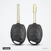 Coque de clé à lame 3 boutons pour Ford Mondeo, Focus, Fiesta, HU101/FO21 - deux clés debout, lame dépliée vers le haut