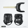 Coque de clé à lame 3 boutons pour Ford Mondeo, Focus, Fiesta, HU101/FO21 - coque ouverte, lame et circuit séparés