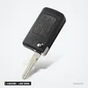 Coque de clé à lame 3 boutons pour Lada Priora, Niva, Samara, lame vierge - vue de trois quarts, lame déployée