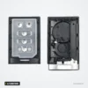 Coque de clé à lame 4/5 boutons pour Cadillac DTS, CTS, STS, XTS - boîtier ouvert, contacts et circuit visibles