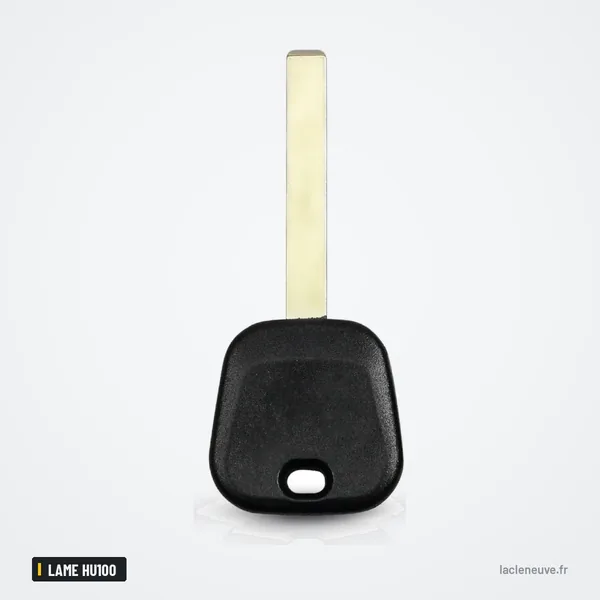 Coque de clé à lame pour Chevrolet Camaro, Malibu, GMC, Buick, lame HU100 - clé droite sans bouton, vue de profil