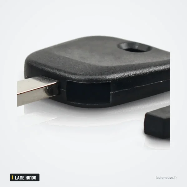 Coque de clé à lame pour Chevrolet Camaro, Malibu, GMC, Buick, lame HU100 - tête ouverte et vide, gros plan