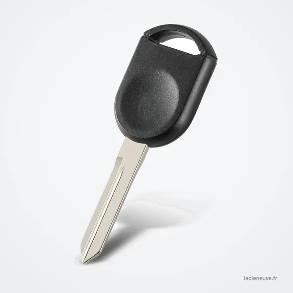 Coque de clé à lame pour Ford Explorer, Mustang, Ranger, Focus - clé à tête ovale, vue de trois quarts