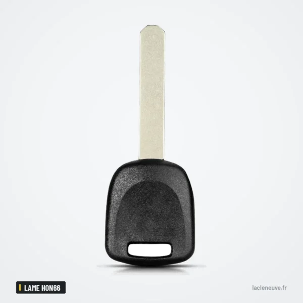 Coque de clé à lame pour Honda CR-V, XR-V, Accord, Civic, lame HON66 sans puce - tête de clé avec lame droite
