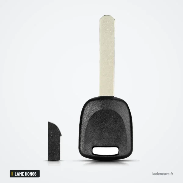 Coque de clé à lame pour Honda CR-V, XR-V, Accord, Civic, lame HON66 sans puce - lame séparée en deux parties
