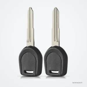 Coque de clé à lame pour Mitsubishi Eclipse, Galant, Lancer, MIT11R/MIT8 - deux coques identiques côte à côte Coque de clé à lame pour Mitsubishi Eclipse, Galant, Lancer, MIT11R/MIT8 - deux coques identiques côte à côte