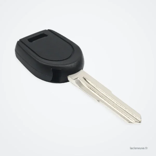 Coque de clé à lame pour Mitsubishi Eclipse, Galant, Lancer, MIT11R/MIT8 - vue de trois quarts, tête texturée