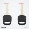 Coque de clé à lame pour Nissan A32, A33, Versa, Sylphy, lame NSN11 ou NSN14 - comparaison de deux lames différentes annotées