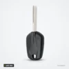 Coque de clé à lame pour Peugeot 508, Citroën Élysée, lame HU83 - vue de face, lame déployée verticalement