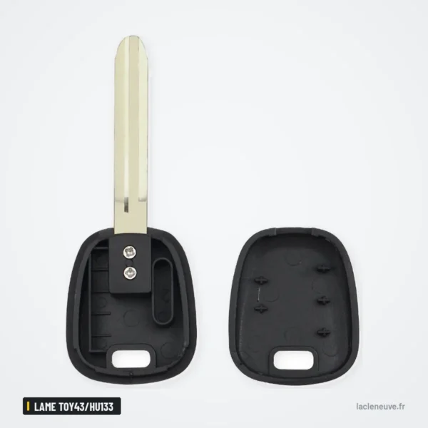 Coque de clé à lame pour Suzuki Swift, Liana, Vitara, lame TOY43/HU133/SZ18 - coque ouverte en deux moitiés