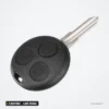 Coque de clé à lame vierge 3 boutons pour Smart Fortwo, Forfour, Roadster - lame insérée bien droite, trois boutons