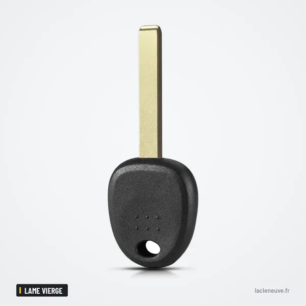Coque de clé avec lame vierge pour Hyundai Accent, Sonata, Elantra, Tucson - lame orientée vers le bas
