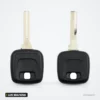 Coque de clé à lame pour Volvo S40, S60, S80, V40, XC90, lame NE66/HU56R - deux têtes de clé identiques côte à côte
