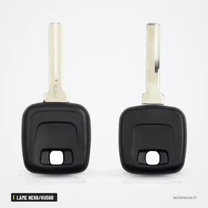 Coque de clé à lame pour Volvo S40, S60, S80, V40, XC90, lame NE66/HU56R - deux têtes de clé identiques côte à côte Coque de clé à lame pour Volvo S40, S60, S80, V40, XC90, lame NE66/HU56R - deux têtes de clé identiques côte à côte