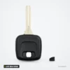Coque de clé à lame pour Volvo S40, S60, S80, V40, XC90, lame NE66/HU56R - tête seule et petite pièce noire côte à côte