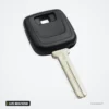 Coque de clé à lame pour Volvo S40, S60, S80, V40, XC90, lame NE66/HU56R - vue de face, bouton carré visible