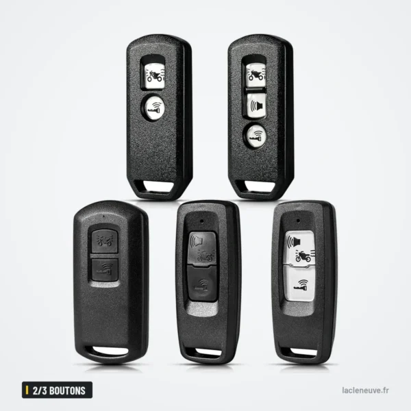 Coque de clé moto 2/3 boutons pour Honda PCX 150, X-ADV, Forza, SH125/300 - plusieurs versions de la coque réunies