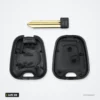 Coque de clé pour Peugeot Partner, Expert, Citroën C3, Xsara, lame SX9 - coque ouverte, circuit et lame séparés