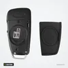 Coque de clé pliable 3 boutons pour Audi A3, A4, A6, Q7, TT - coque avant et arrière côte à côte