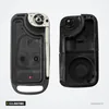 Coque de clé pliante 1 à 4 boutons pour Mercedes-Benz Classe C, E, S, ML - coque ouverte, mécanisme interne sans lame
