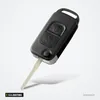 Coque de clé pliante 1 à 4 boutons pour Mercedes-Benz W124, W168, W203 - lame dépliée, vue de profil