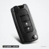 Coque de clé pliante 2/3/4 boutons pour Jeep Wrangler, Renegade, lame SIP22 - coque à trois boutons, vue de trois quarts