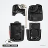 Coque de clé pliante 2/3 boutons pour Audi A3, A4, A6, A8, lame vierge - coque démontée, mécanisme visible