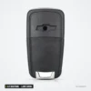 Coque de clé pliante 2/3 boutons pour Chevrolet, Buick, lame HU100 - vue de face, logo rond au centre