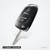 Coque de clé pliante 2 à 3 boutons pour Citroën C3, C4, lame VA2/HU83 - vue de face, lame droite déployée