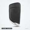 Coque de clé pliante 2/3 boutons pour Citroën C4, Peugeot 307, lame HU83/VA2 - dos de la coque, surface noire lisse