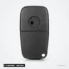 Coque de clé pliante 2/3 boutons pour Fiat 500, Punto, Ducato, lame SIP22 - coque sans bouton apparent, vue de face