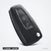 Coque de clé pliante 2/3 boutons pour Ford Focus, Fiesta, lame HU101 ou FO21 - clé pliée, quatre boutons visibles